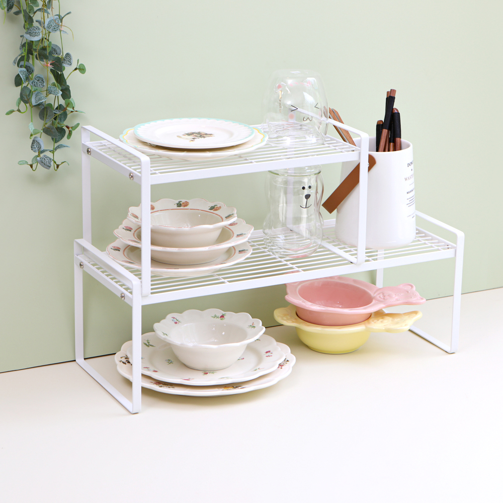 주방 정리 선반 싱크대 그릇 접시 냄비 후라이팬 수납 와이드 다용도 정리대 S - 상세 이미지 2
