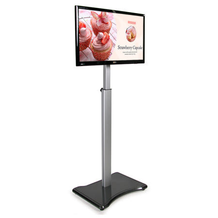 [이동식/고정형 선택] TV 스탠드 겸용 모니터 거치대 17-32인치 높이조절 MTS-10