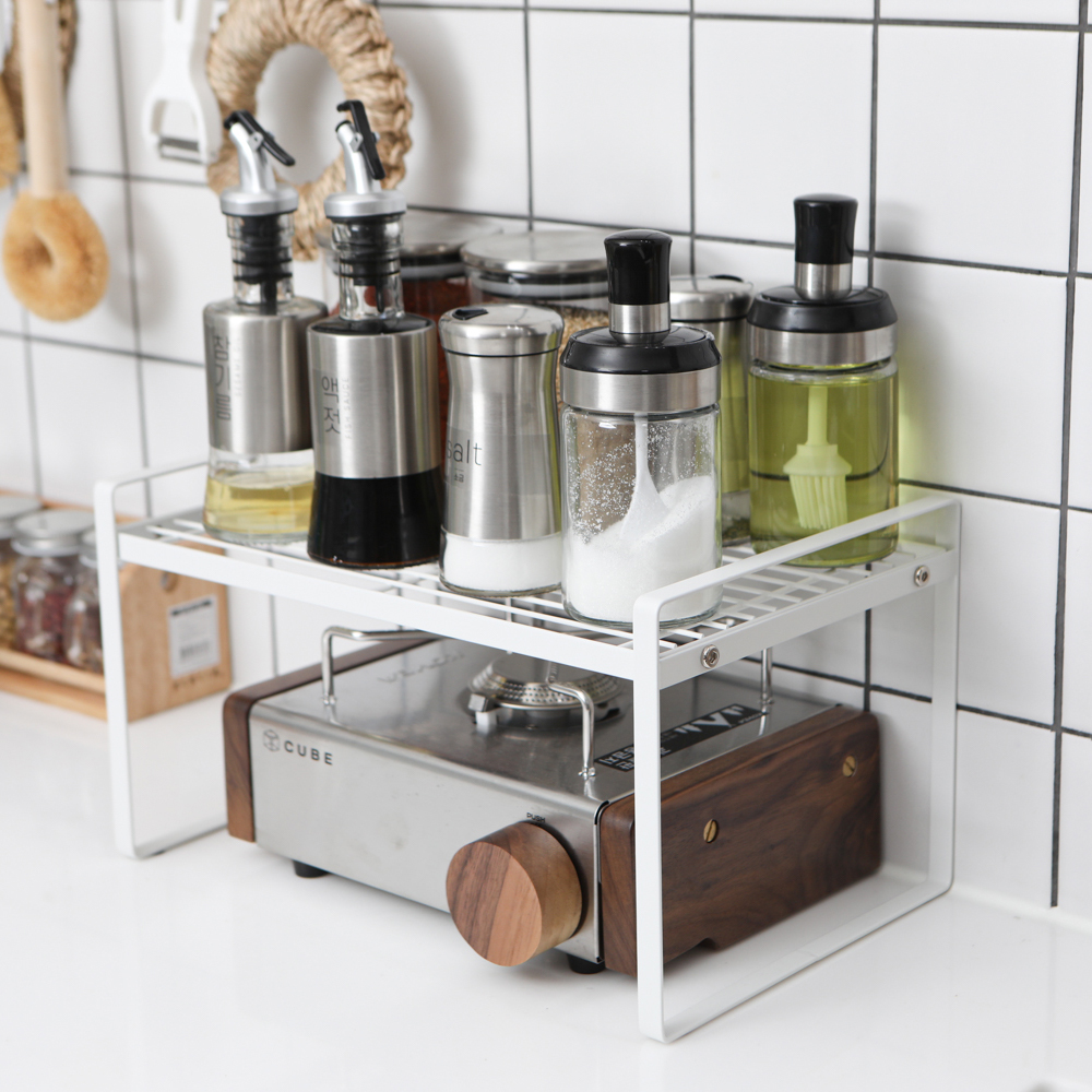 주방 정리 선반 싱크대 그릇 접시 냄비 후라이팬 수납 와이드 다용도 정리대 S