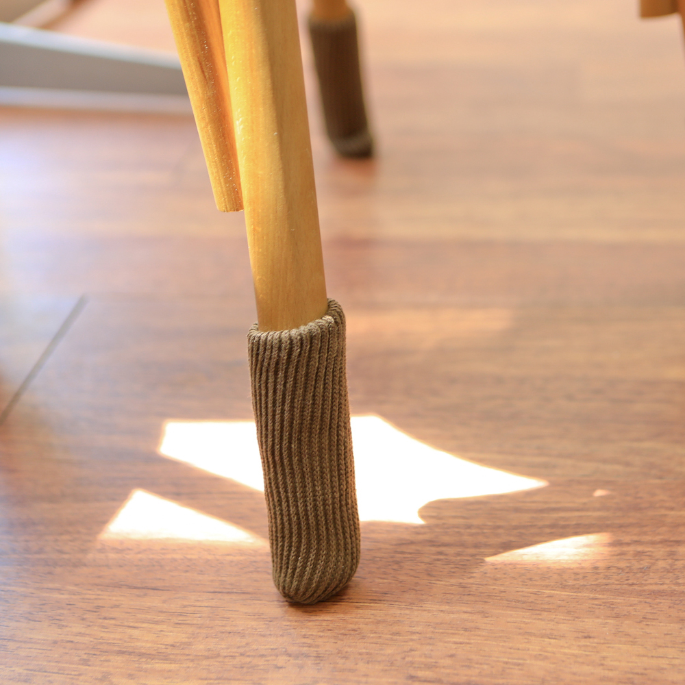 두툼한 니트 소음방지 발 양말 커버 - 베이직 의자 양말 (2 colors)