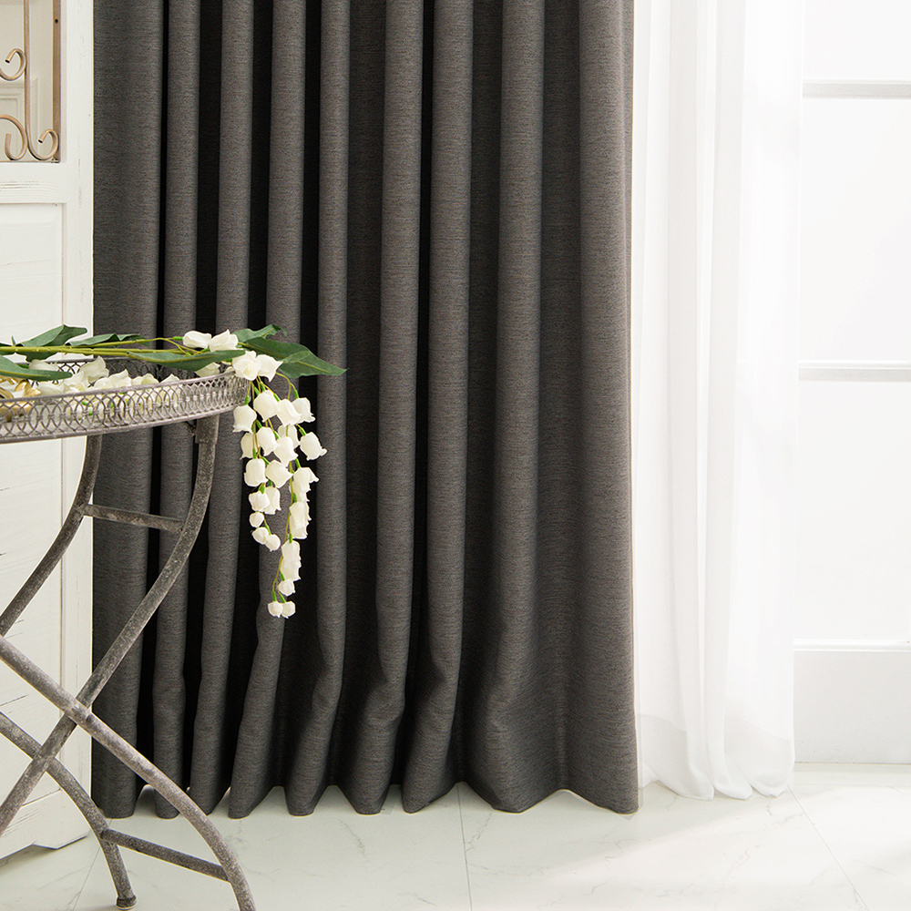 아라크네 프리미엄 린넨 암막커튼 거실 안방 맞춤 커튼 140x120