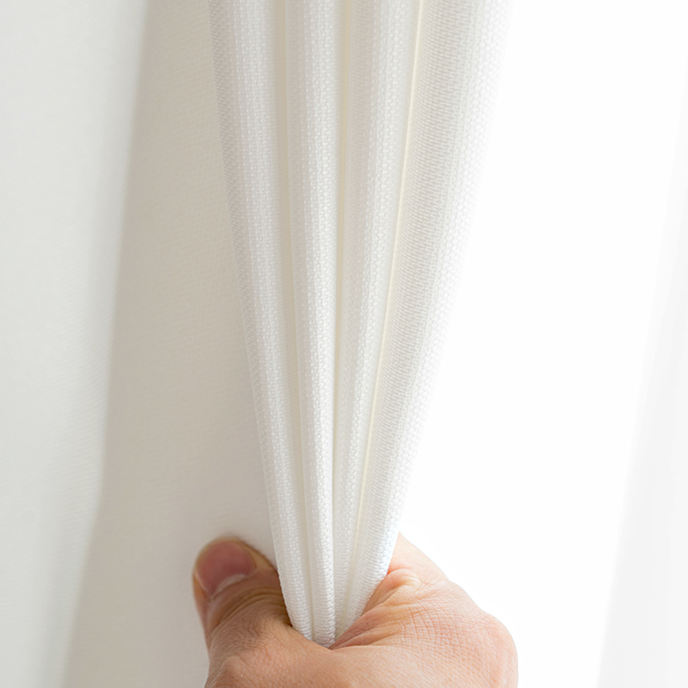 소르르 이지클린 화이트 암막커튼 나비주름 맞춤제작 70x160