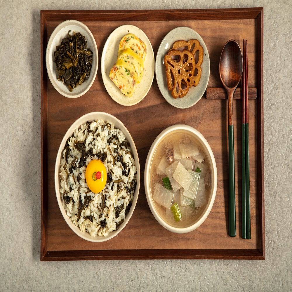 산채만 혼밥 반찬 아이간식 간편식 한끼식사 곤드레나물밥 비빔소스 고소한맛 80g - 상세 이미지 5