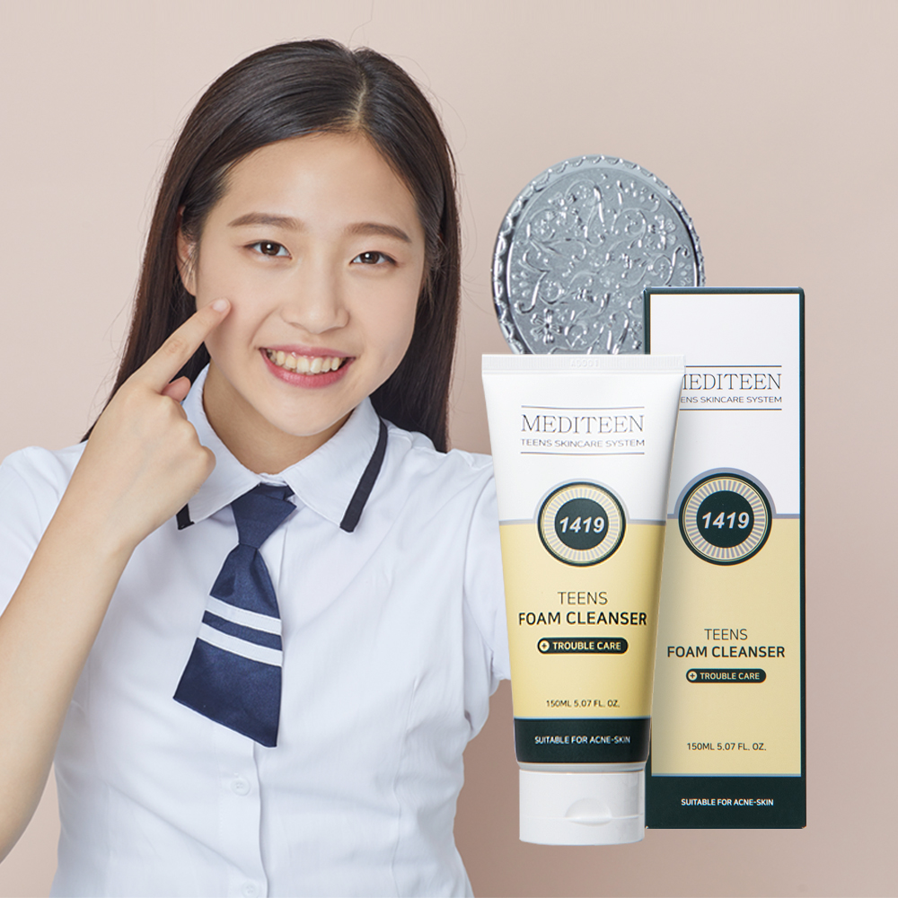 메디틴 여드름폼클렌징 사춘기 청소년 화장품 클렌징폼 150ml 아크네 중학생 초등학생 이미지 2