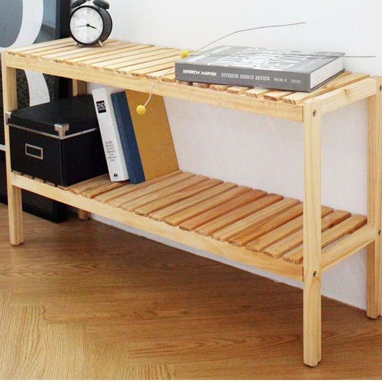 (대)벤치수납장 2단신발장 야외 신발장 선반 낮은신발장 나무 얇은 업소용 학교 소형