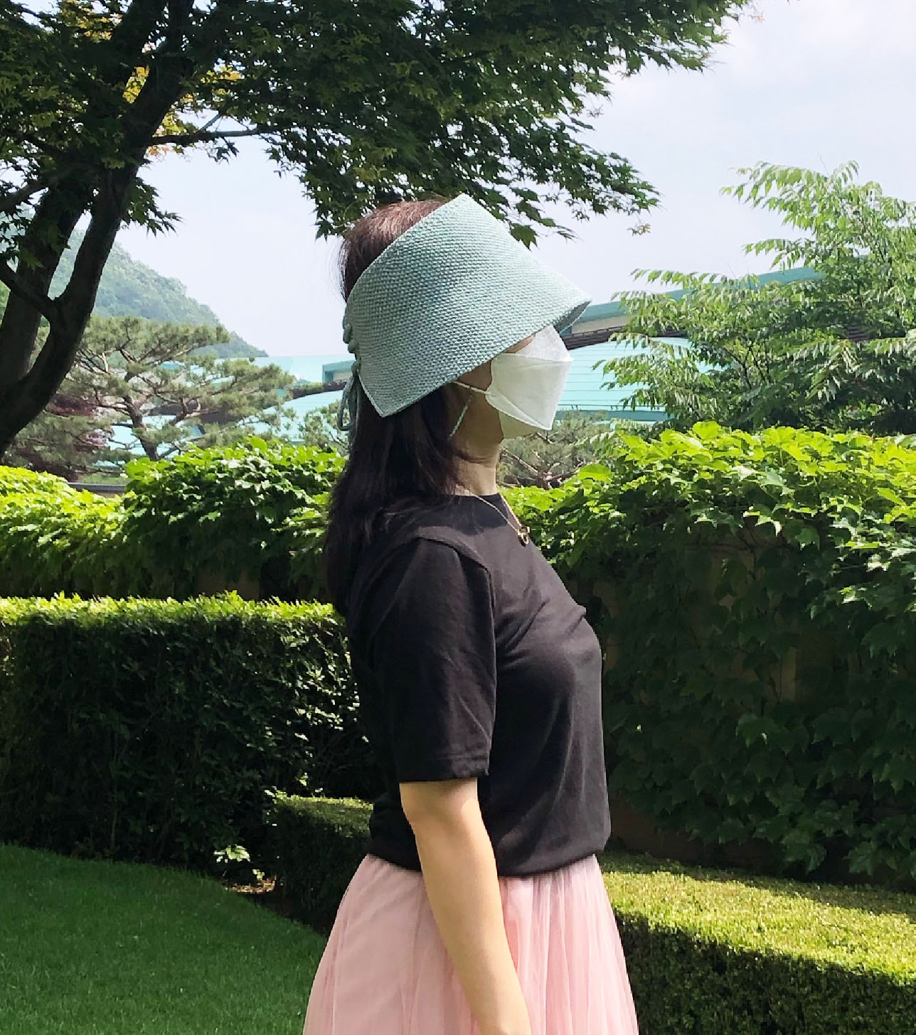 여름 챙넓은 모자 UV차단 벙거지 썬캡 - 상품 이미지