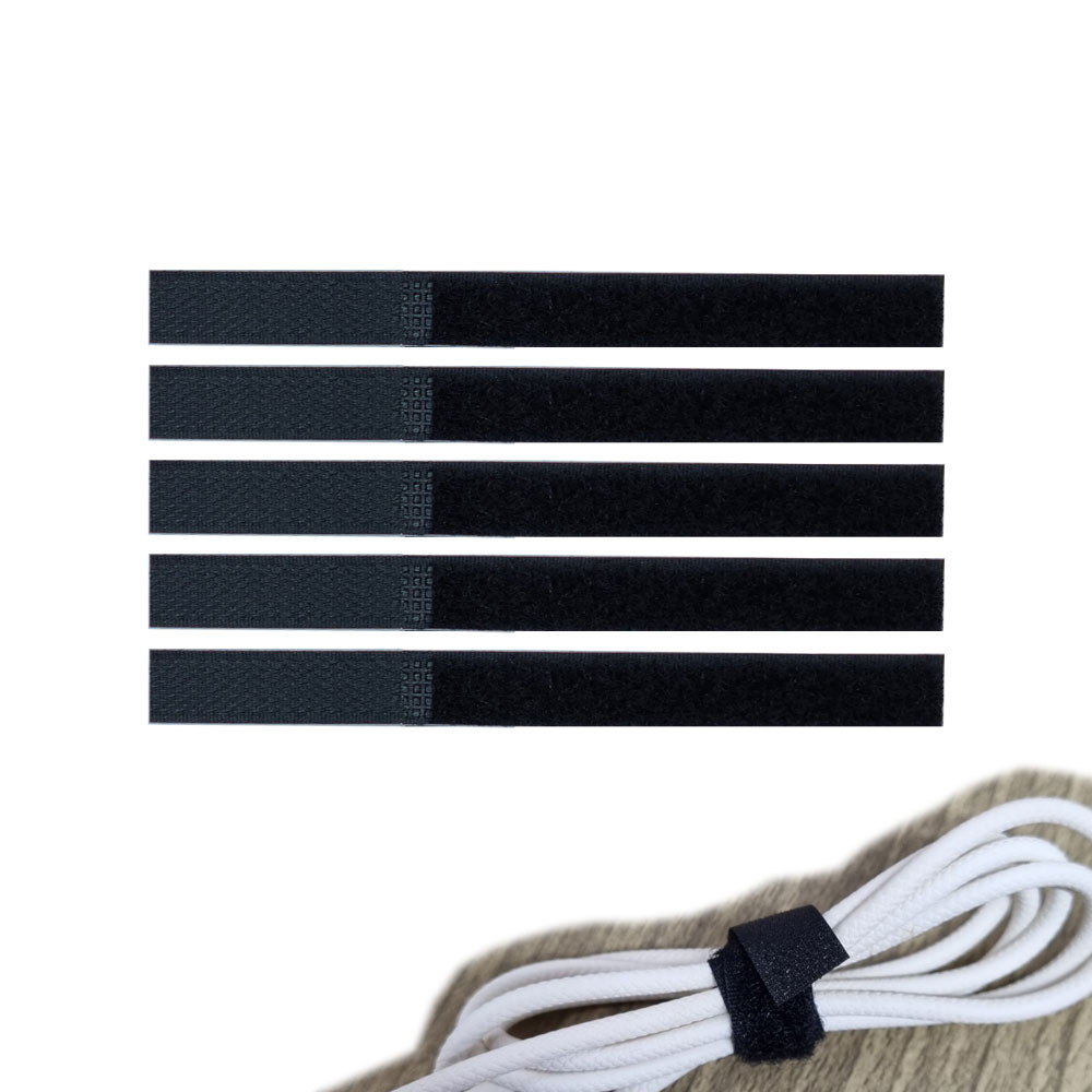 폭 2cm 전선정리 찍찍이 벨크로타이 20cm 이하 사이즈 주문제작[300개입]