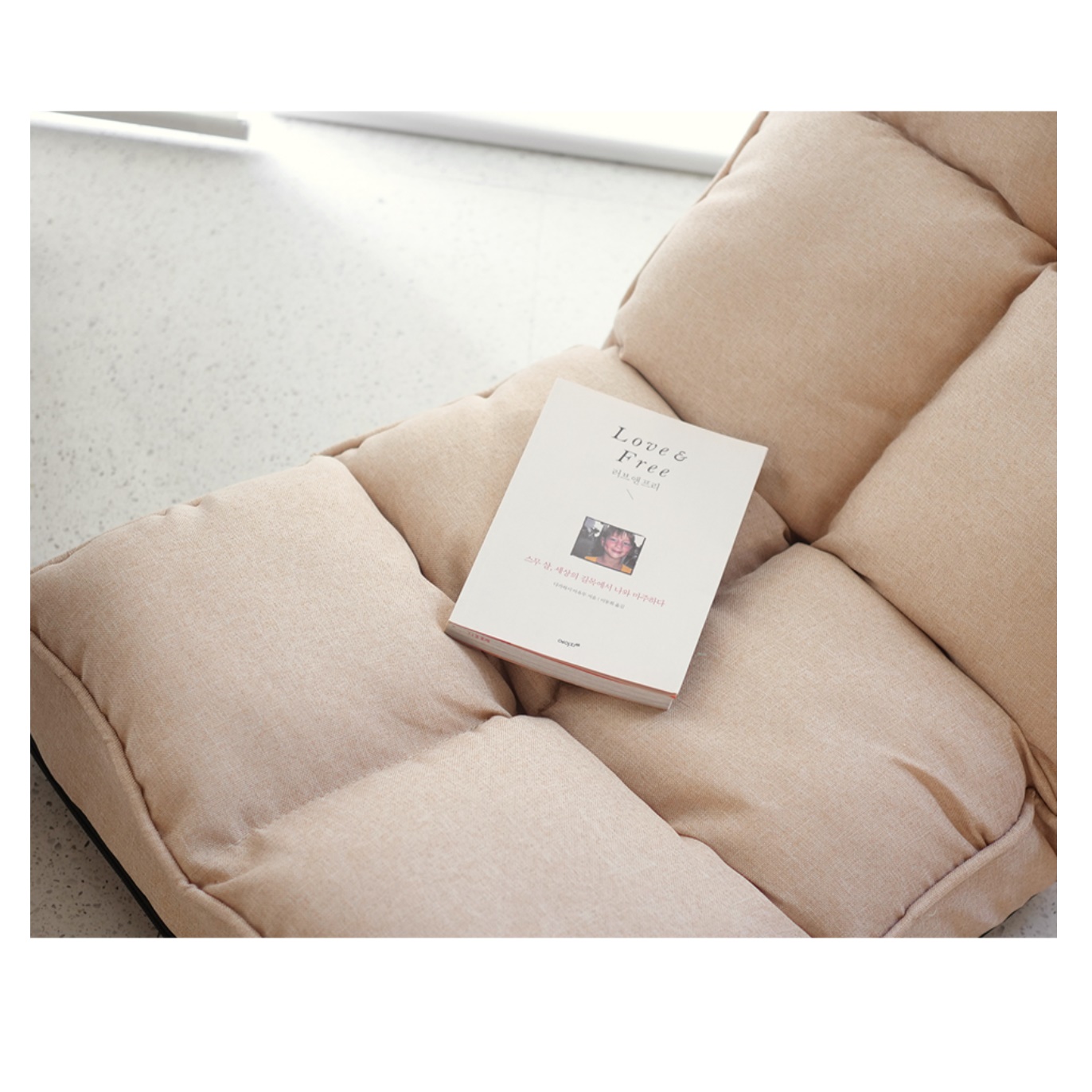 일인쇼파 낮은쇼파 등받이 좁은거실 쇼파 다리없는 바닥 좌식 편한 소파 저상형 독서 자취방