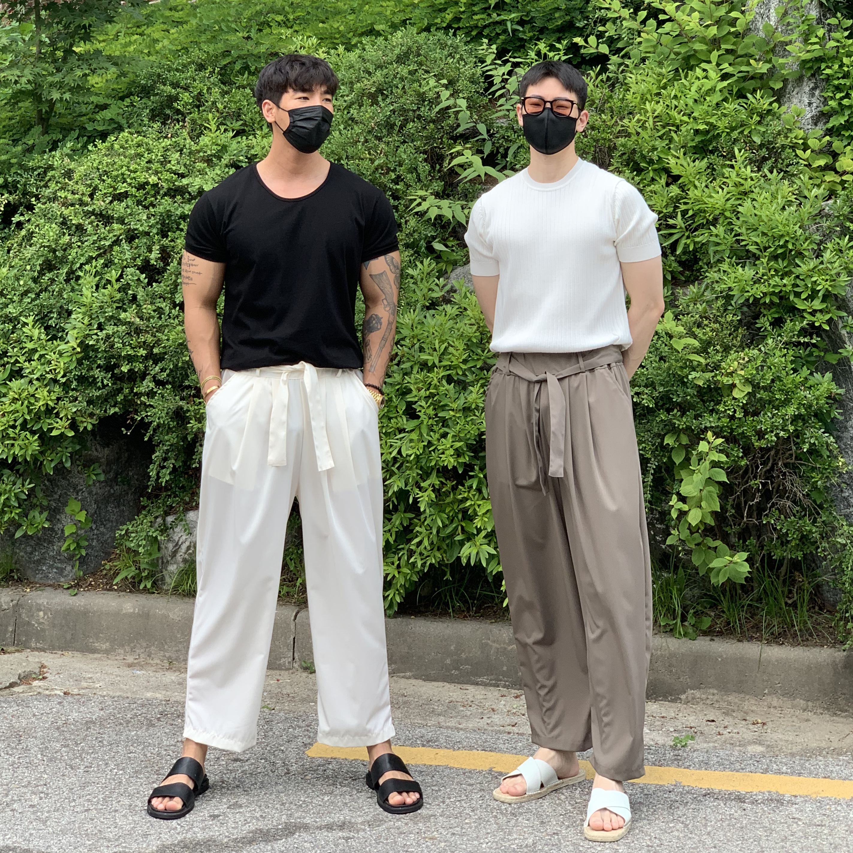 여름 와이드 로브 팬츠 슬랙스 (4color) 여름 와이드 로브 팬츠 슬랙스 (4Color)