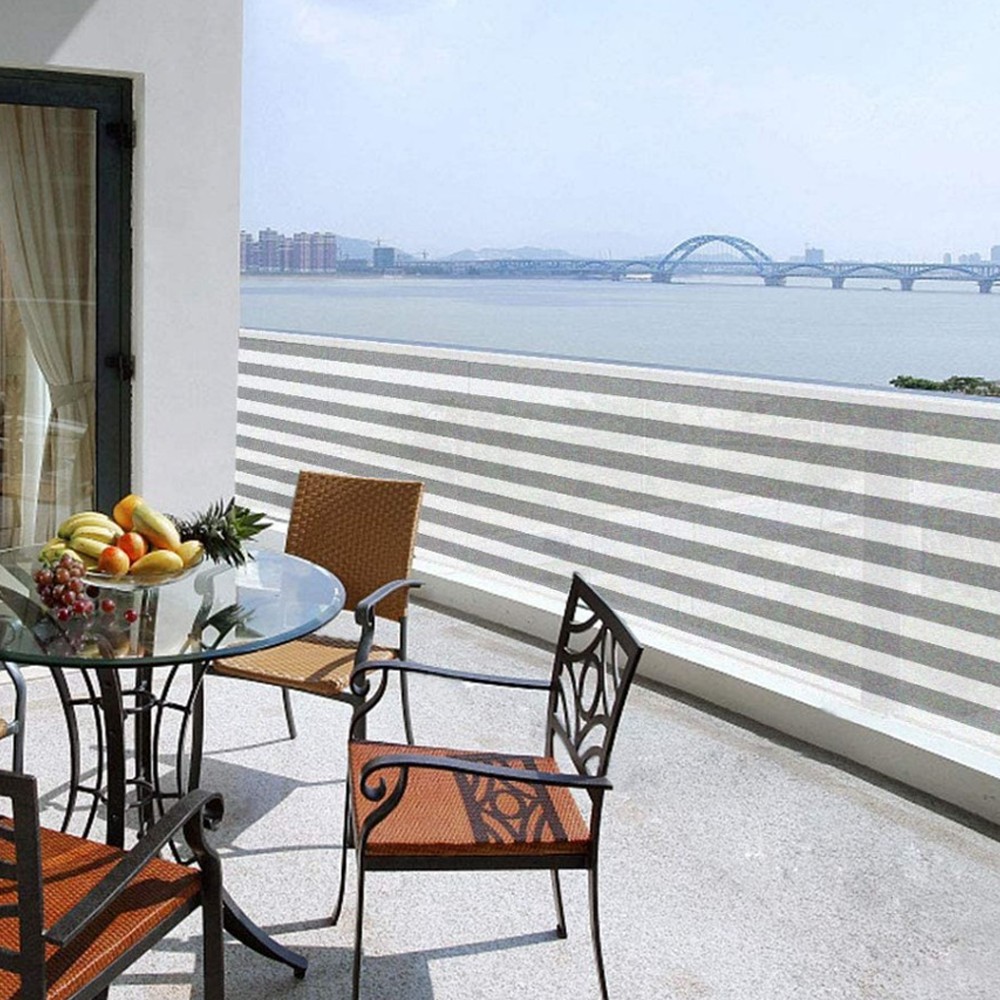 베란다 발코니 커튼 가리개 사생활보호가림막 3M 줄무늬 천 가림막커튼