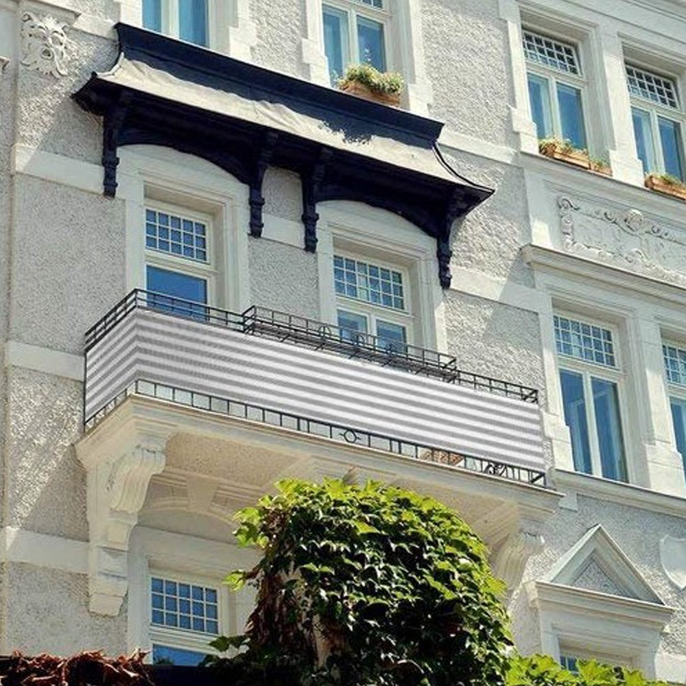 베란다 발코니 커튼 가리개 사생활보호가림막 3M 줄무늬 천 가림막커튼