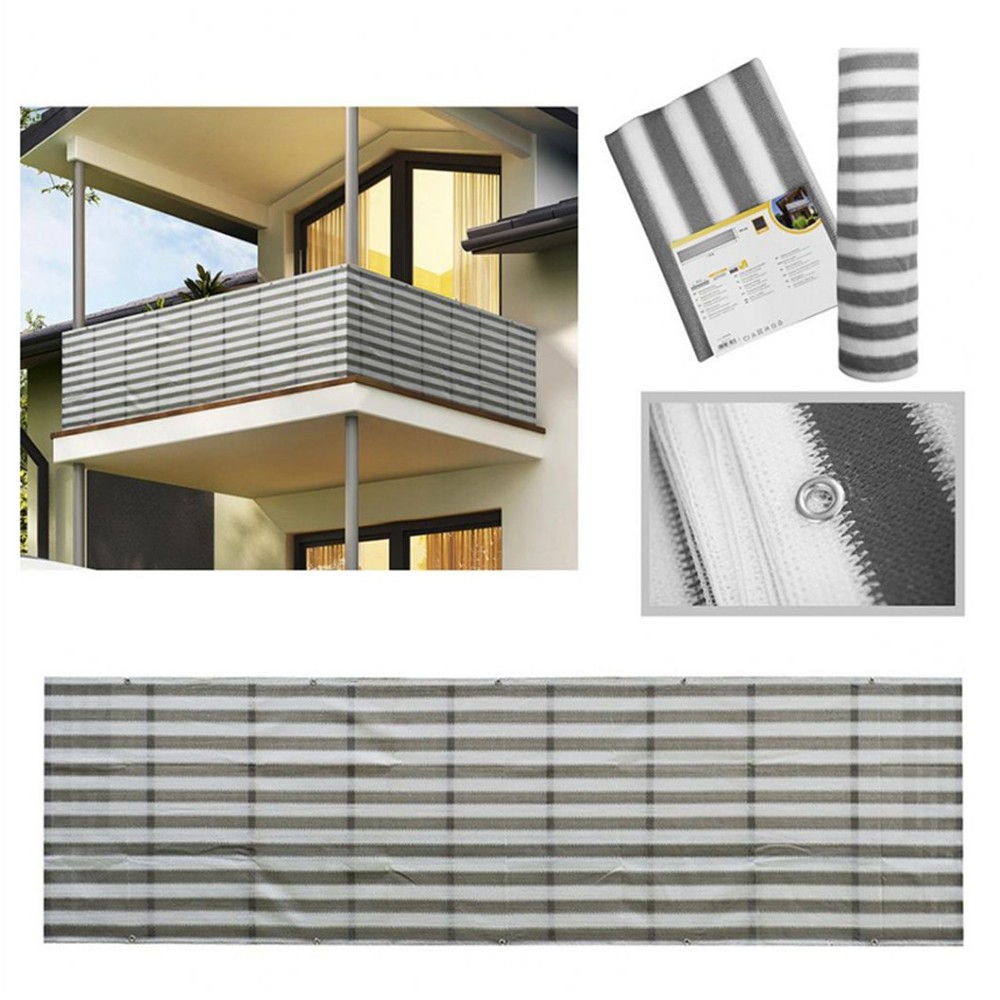 베란다 발코니 커튼 가리개 사생활보호가림막 3M 줄무늬 천 가림막커튼