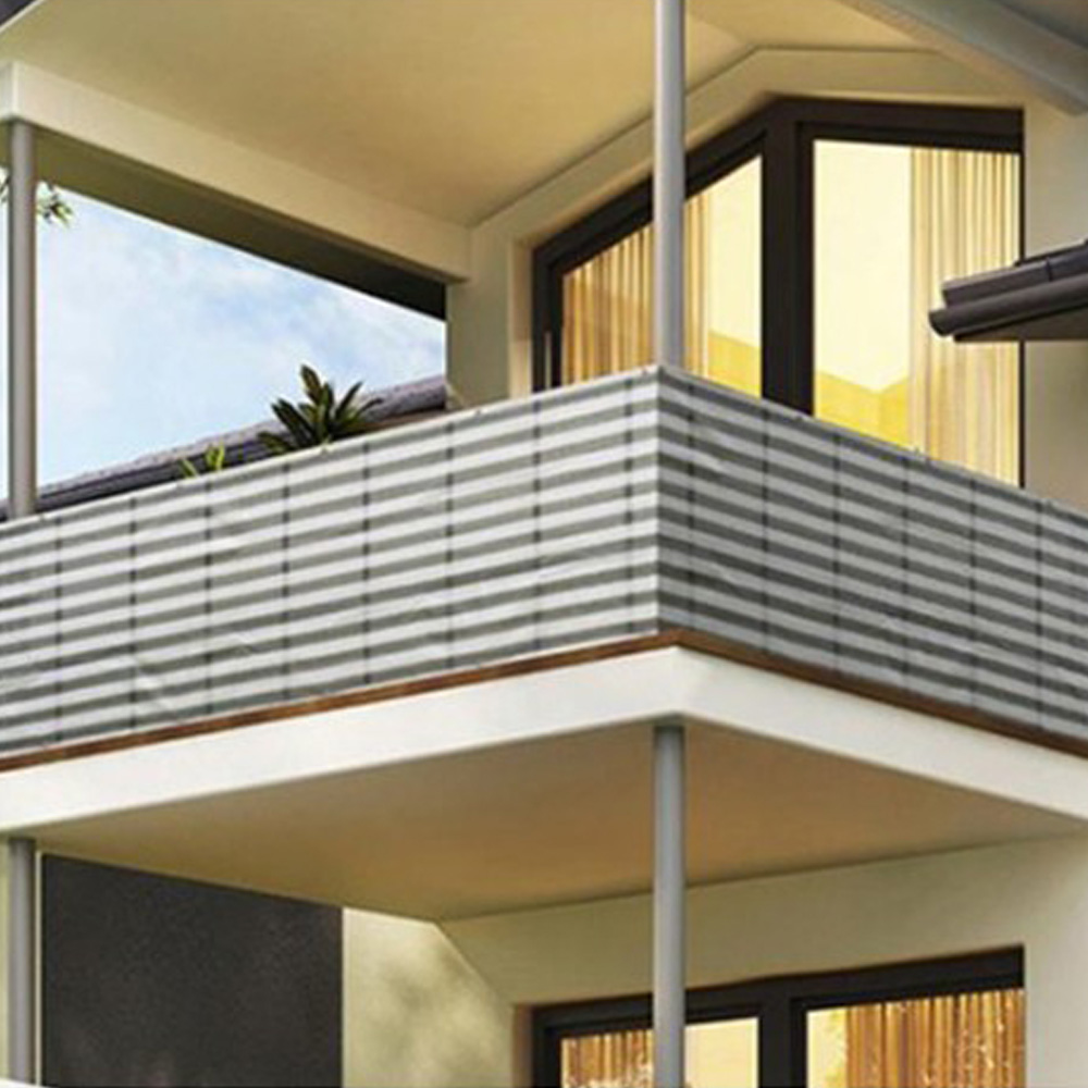 베란다 발코니 커튼 가리개 사생활보호가림막 3M 줄무늬 천 가림막커튼