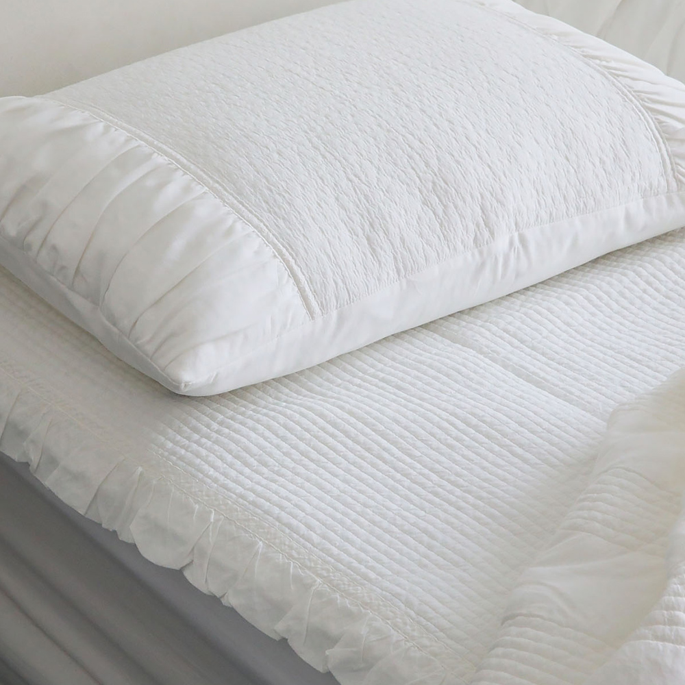 아사면 순면 워싱 여름 간절기 홀짝 누비 우유빛 이불 싱글 퀸