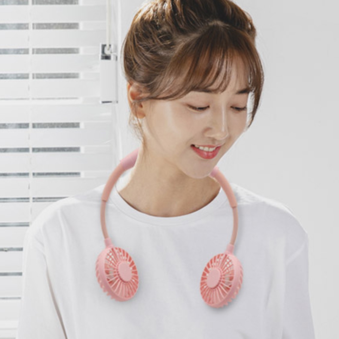 넥밴드 목풍기 목덜미 목에거는선풍기 목걸이형 선풍기 - 상세 이미지 5