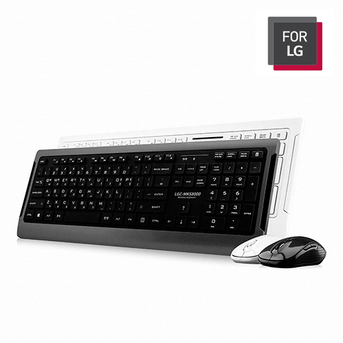 LG MKS-8000 무선 키보드 마우스 세트 키스킨포함