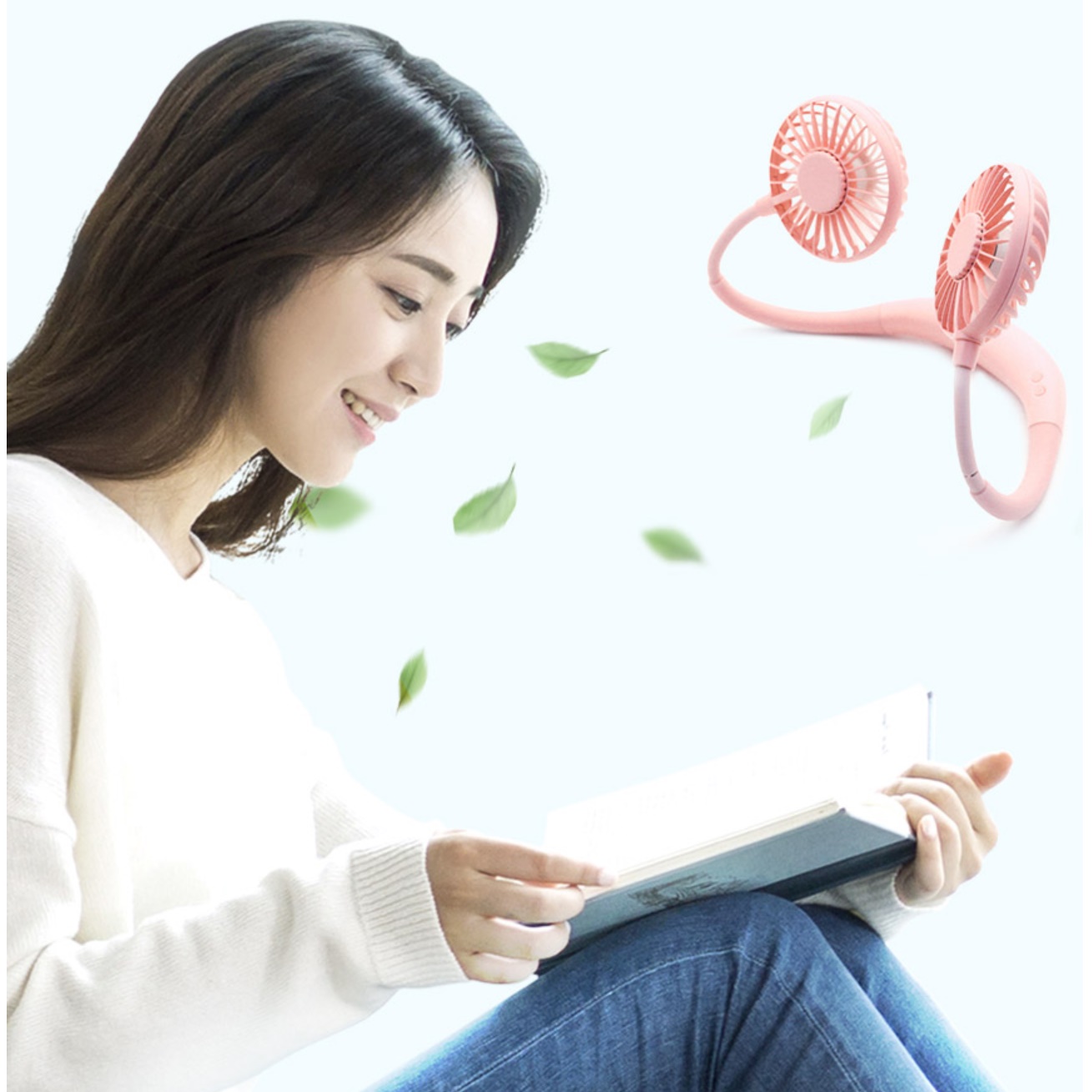 넥밴드 목풍기 목덜미 목에거는선풍기 목걸이형 선풍기 - 상세 이미지 5