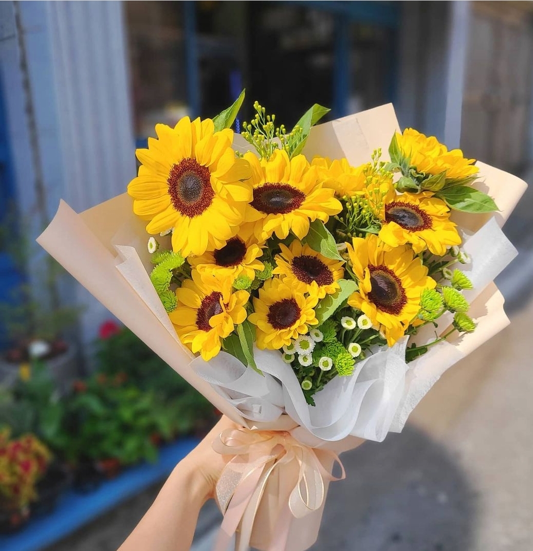 해바라기 생화 꽃다발 배달 한단 화훼농가 꽃배송 꽃농장 꽃구독 여자친구 기념일 택배 이미지 6