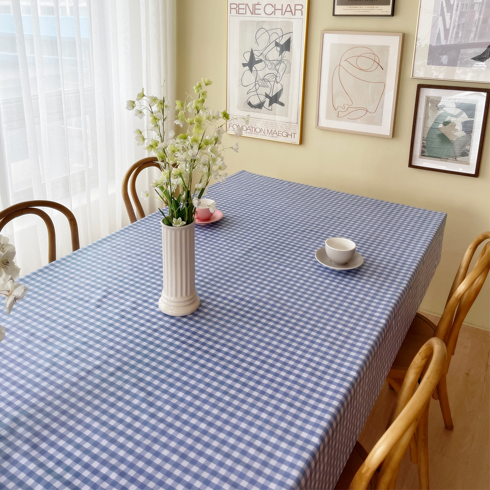 식탁보 테이블보 방수 식탁커버 6인용 테이블커버 식탁비닐 책상보