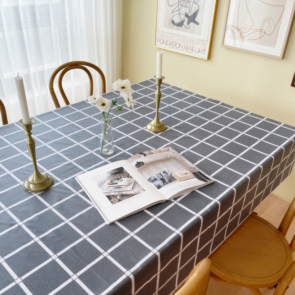 식탁보 테이블보 방수 식탁커버 6인용 테이블커버 식탁비닐 책상보