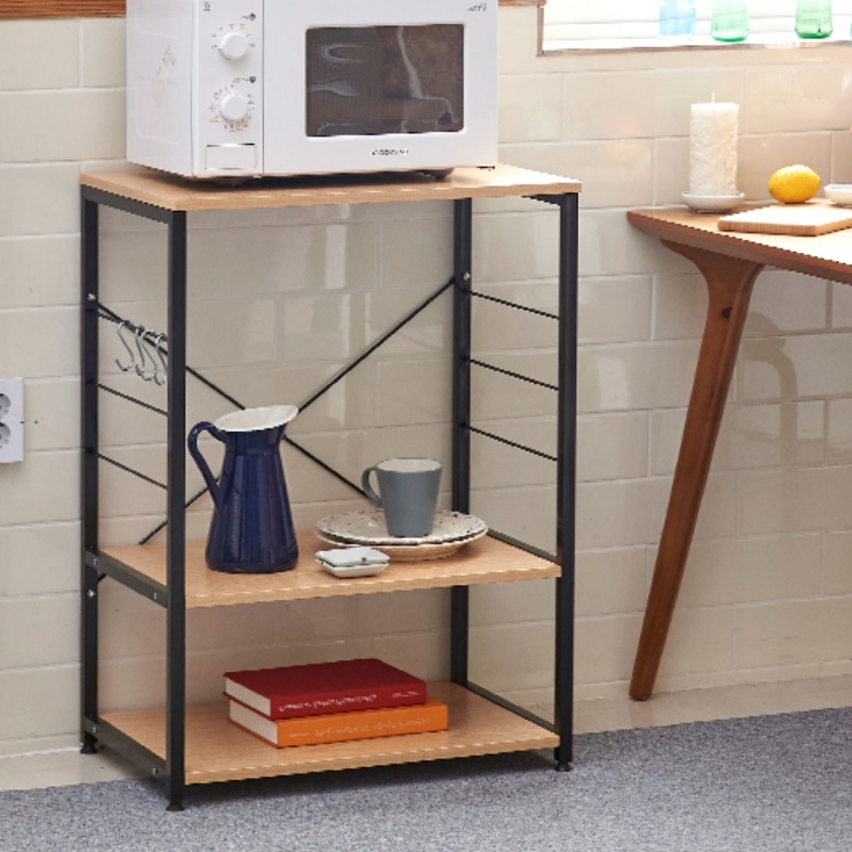 오븐 렉 랙 주방선반장 광파오븐장 식기세척기장 가스렌지대 낮은 철제 렌지대 수납 선반