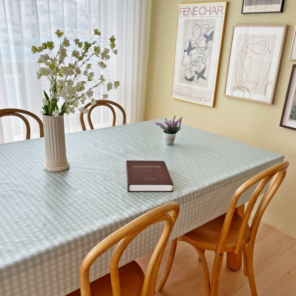 식탁보 테이블보 방수 식탁커버 6인용 테이블커버 식탁비닐 책상보