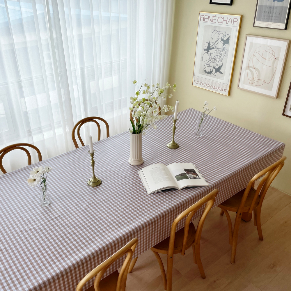 식탁보 테이블보 방수 식탁커버 6인용 테이블커버 식탁비닐 책상보