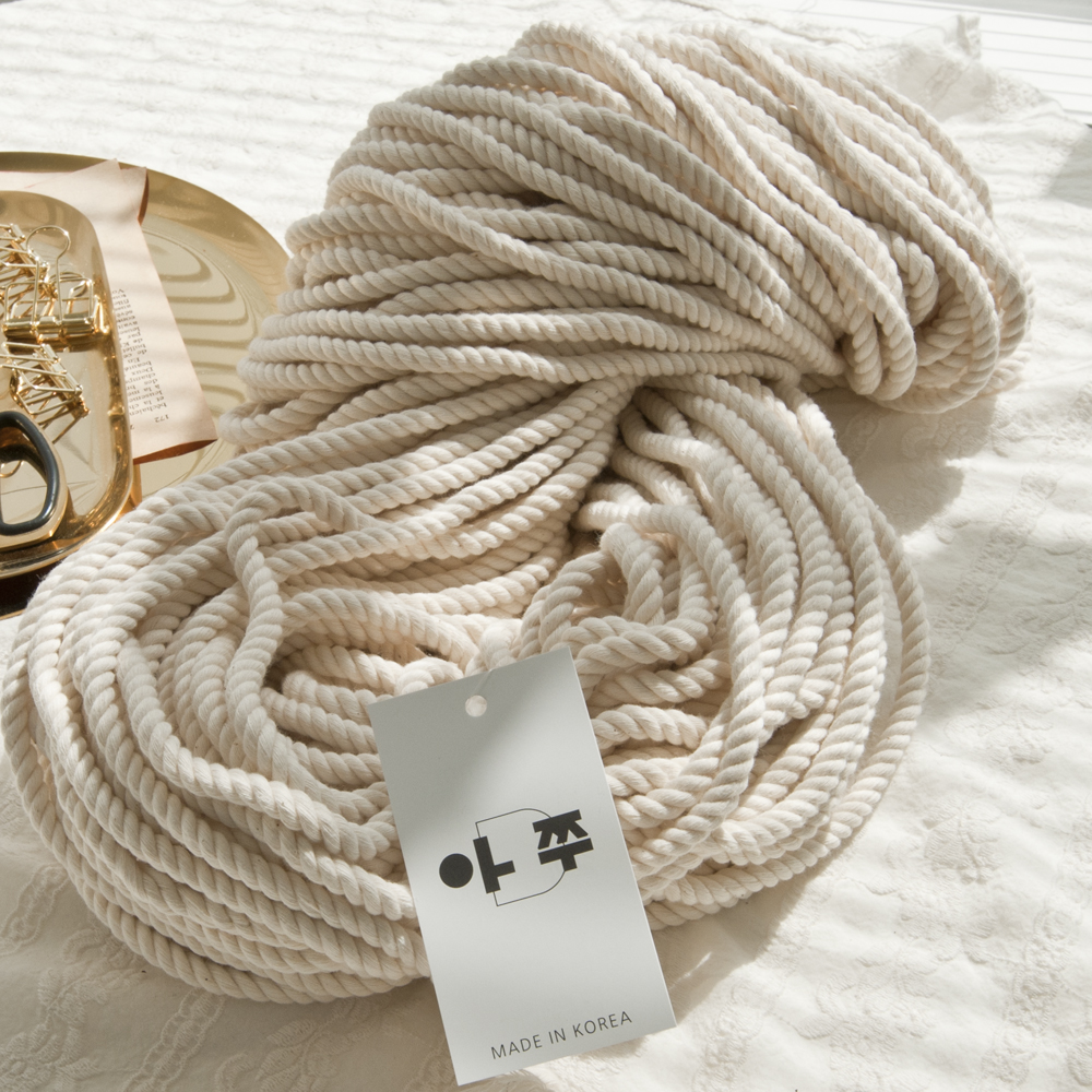 아쭈 고양이 면로프 스크래쳐 리필 밧줄 면줄, 6mm 50M(콘타입)