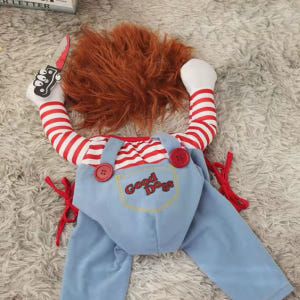 강아지처키옷 고양이 코스프레 코스튬 할로윈 파티 웃긴옷 의상 처키 애견 ... 솔직 후기 | 실제 사용자 리뷰 총정리 - 상품 이미지 2