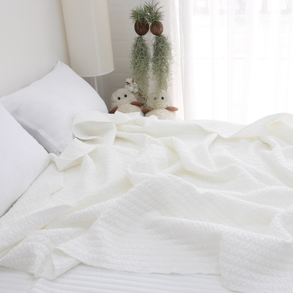 뱀부 3중직 냉감 얇은 여름이불 홑이불 SS