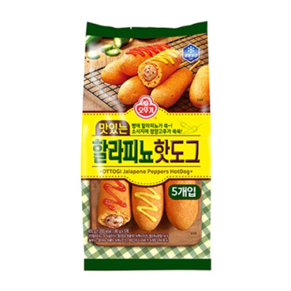 오뚜기 맛있는 할라피뇨 핫도그 400g - 상품 이미지
