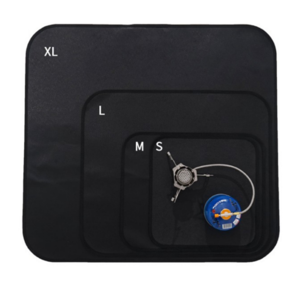 캠핑방염포 방염매트 캠핑 방열포 블랙 S