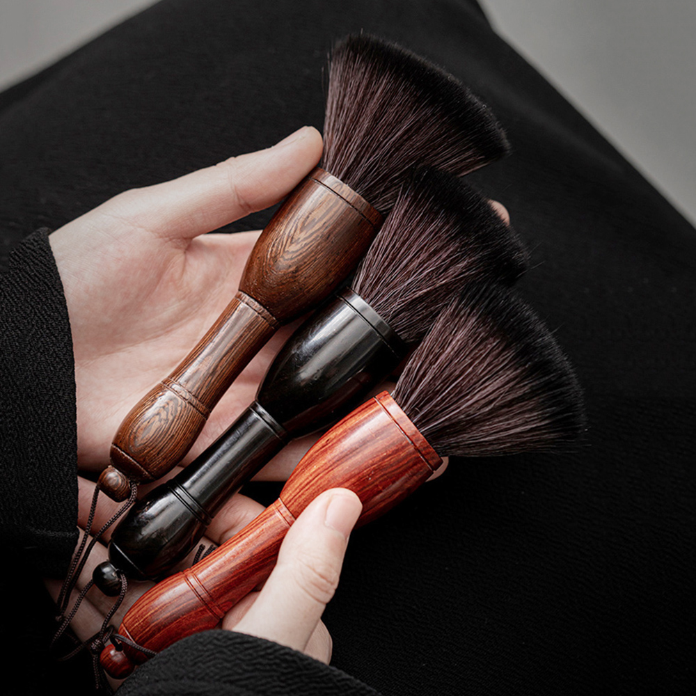 더큰솔 자사호 양호필 다완 차호 브러쉬 흑단목 화리목 계시목 다구양호붓 공부차다판 정리솔