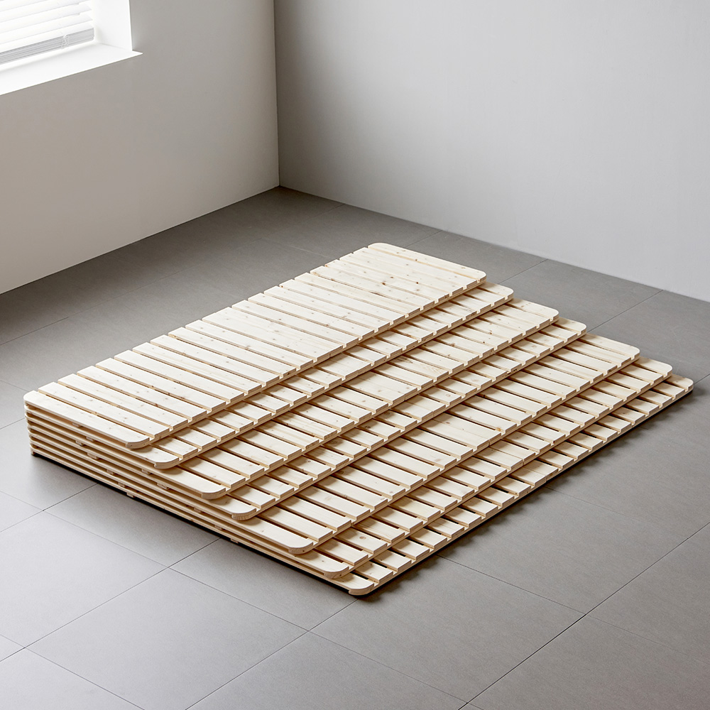 장인가구 필링 접이식 원목 침대프레임 매트리스깔판D