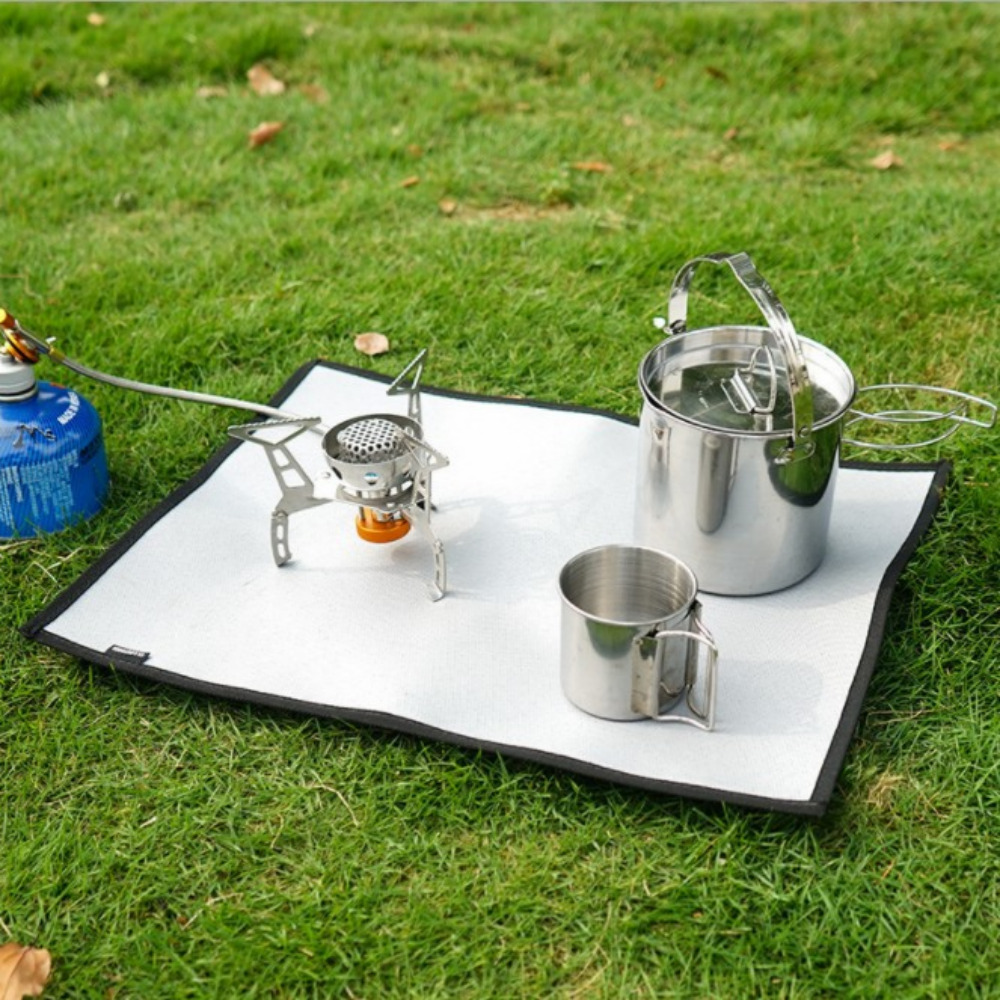 캠핑방염포 방염매트 캠핑 방열포 블랙 S