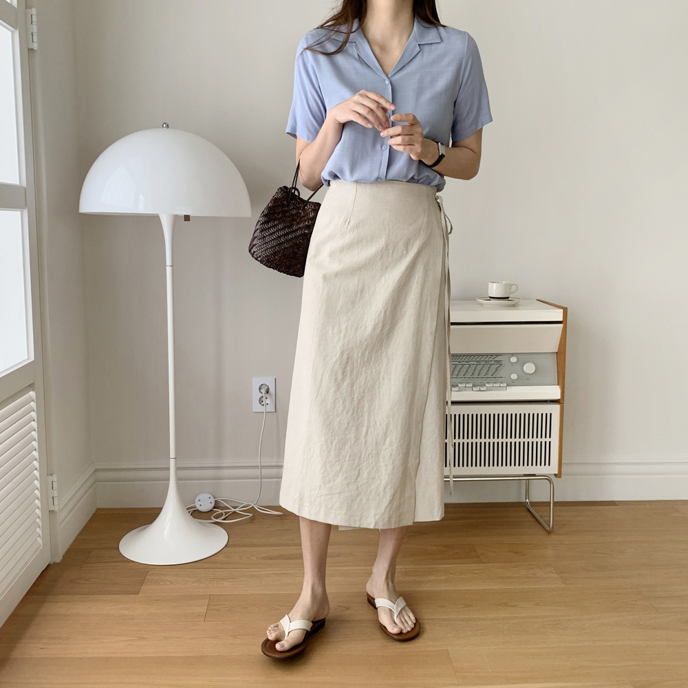 루즈핏 카라 린넨셔츠 여름 반팔 블라우스 린넨셔츠 추천 여름 셔츠 스타일 반팔 블라우스 코디