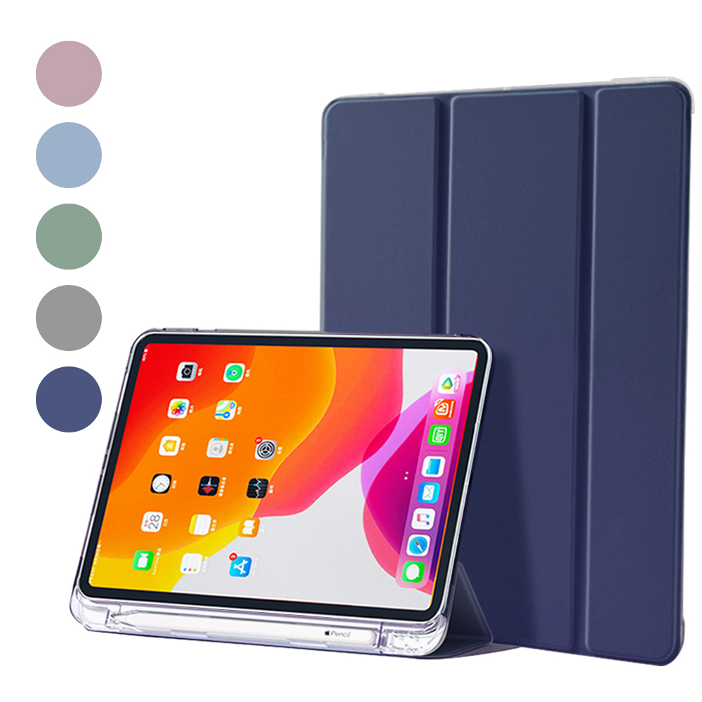 모란카노 아이패드 프로 3세대 4세대 12.9 애플펜슬 수납 반투명 케이스 스카이블루 - 상세 이미지 2