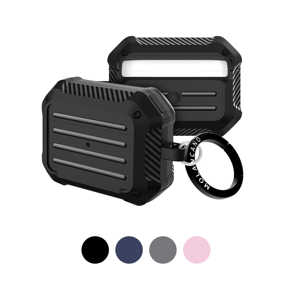 모란카노 에어팟 프로 트렁크 범퍼 케이스 블랙