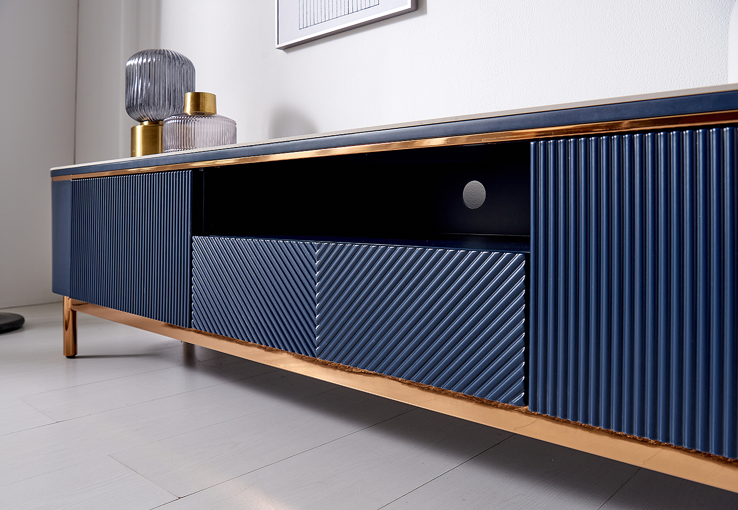 블레어 천연 통세라믹 거실장 대리석 TV 티비 다이