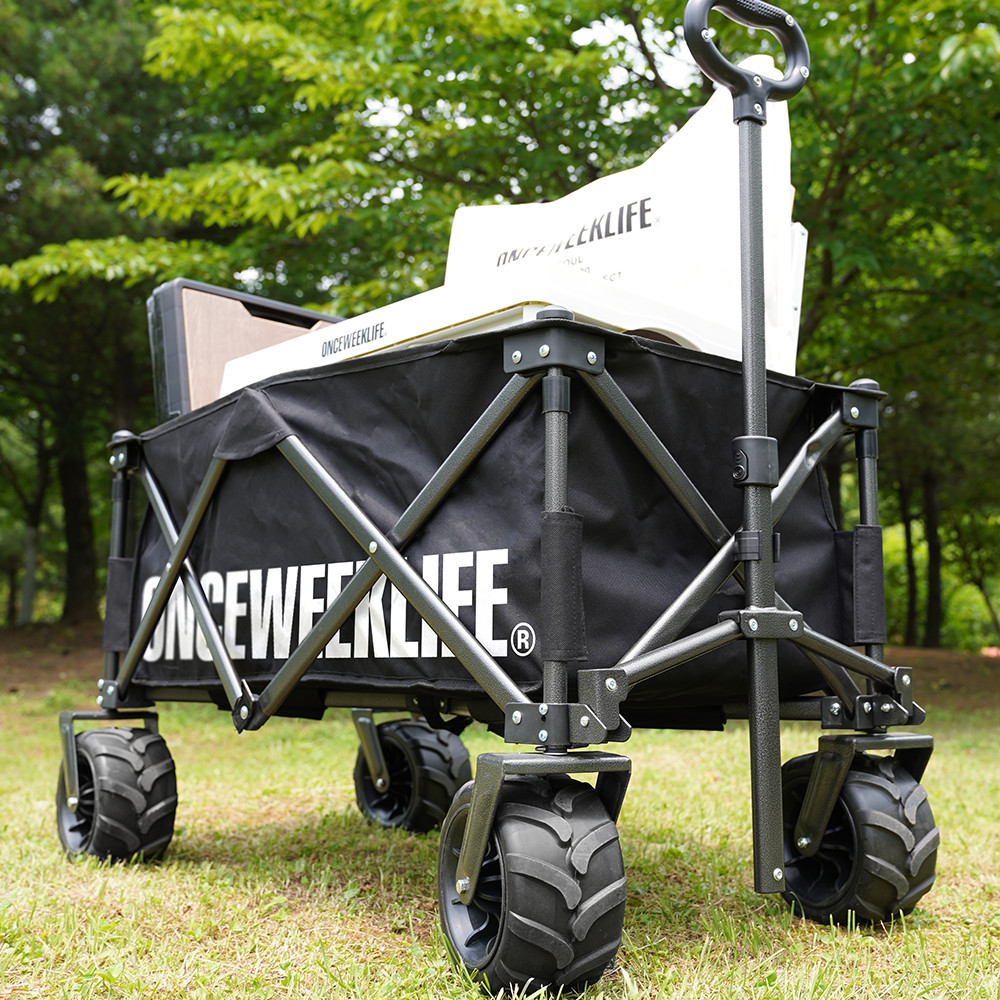 원스위크라이프 대형 캠핑 웨건 접이식 카트 카모