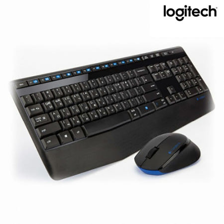 로지텍코리아 MK345 무선 키보드 마우스 합본 (키스킨 증정)