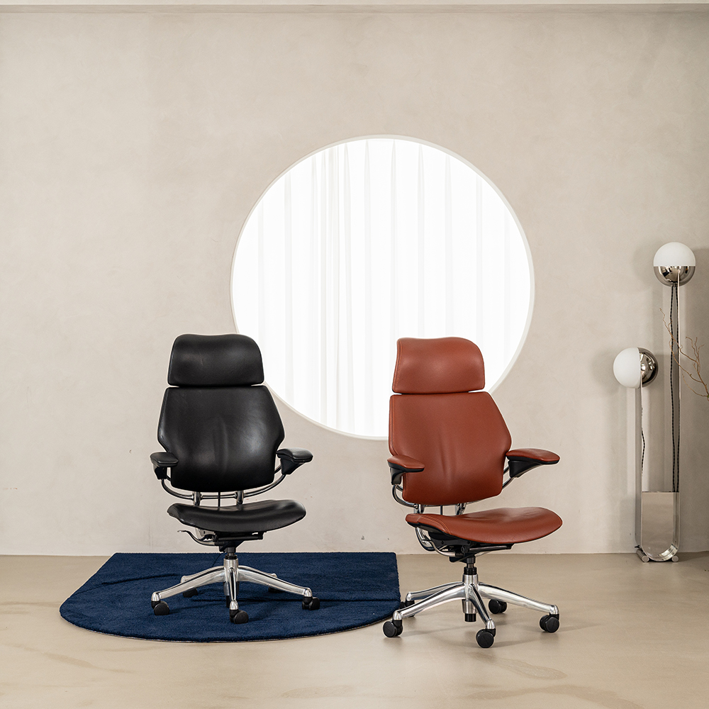 휴먼스케일 프리덤 헤드레스트 체어(Leather)