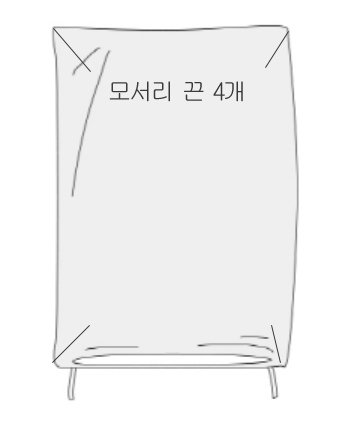 호텔침구 3종(이불커버1개+베게커버2개) 순면 60수 300T 무지화이트 S Q K