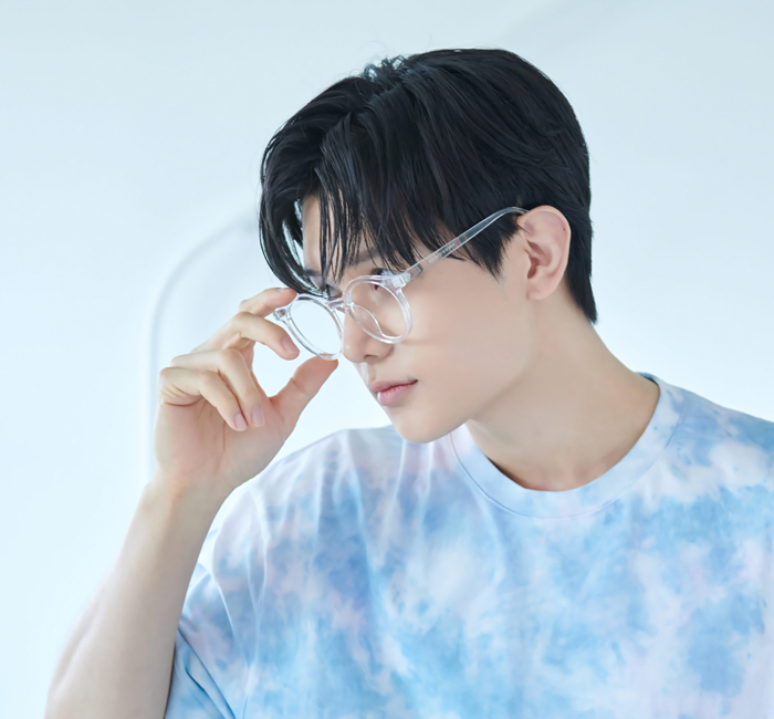 남 여 유니섹스 오버사이즈 깔끔한 투명 라운드 뿔테 안경테 - 상세 이미지 2