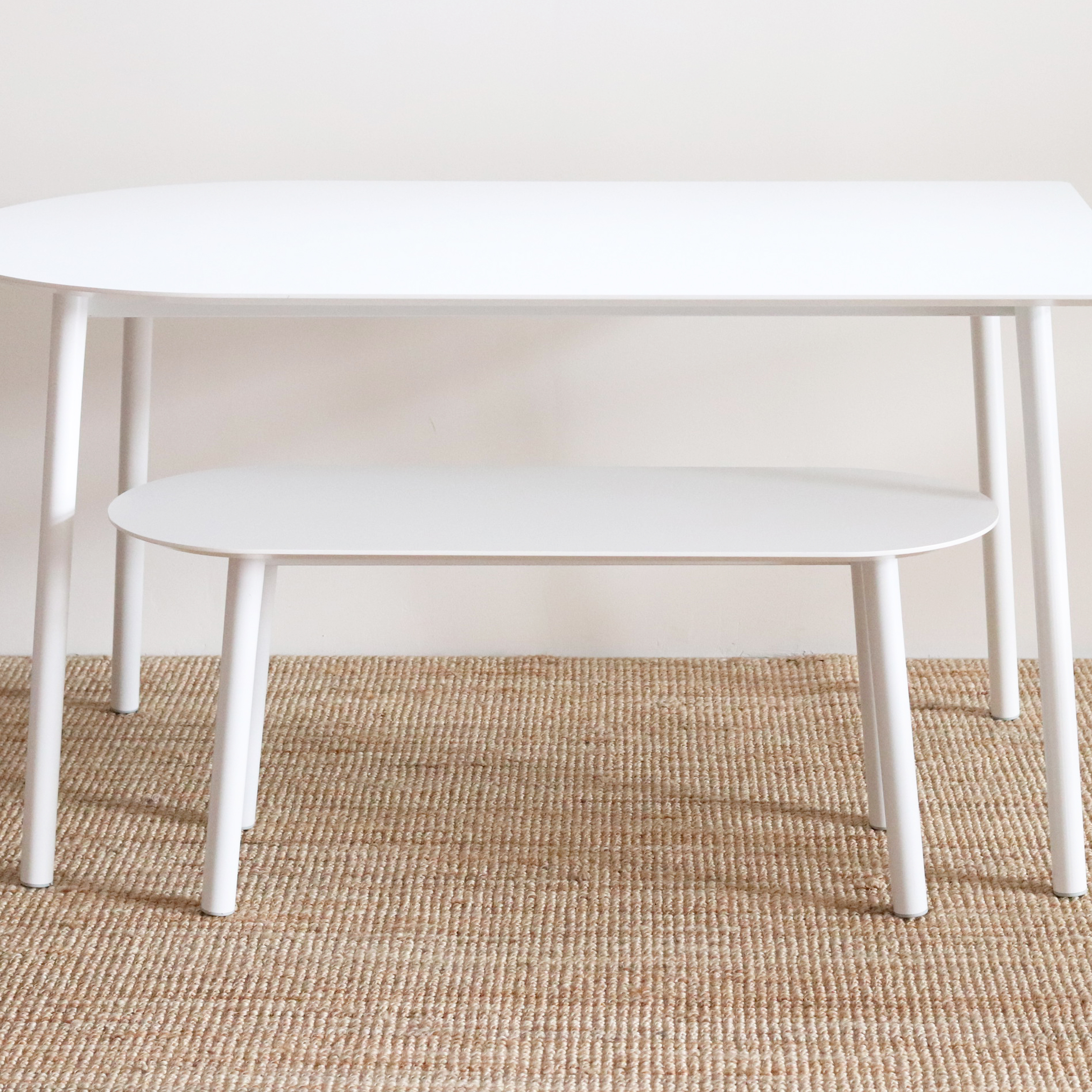 비알프렌드 디디벤치 라미네이트 화이트 식탁의자 1000