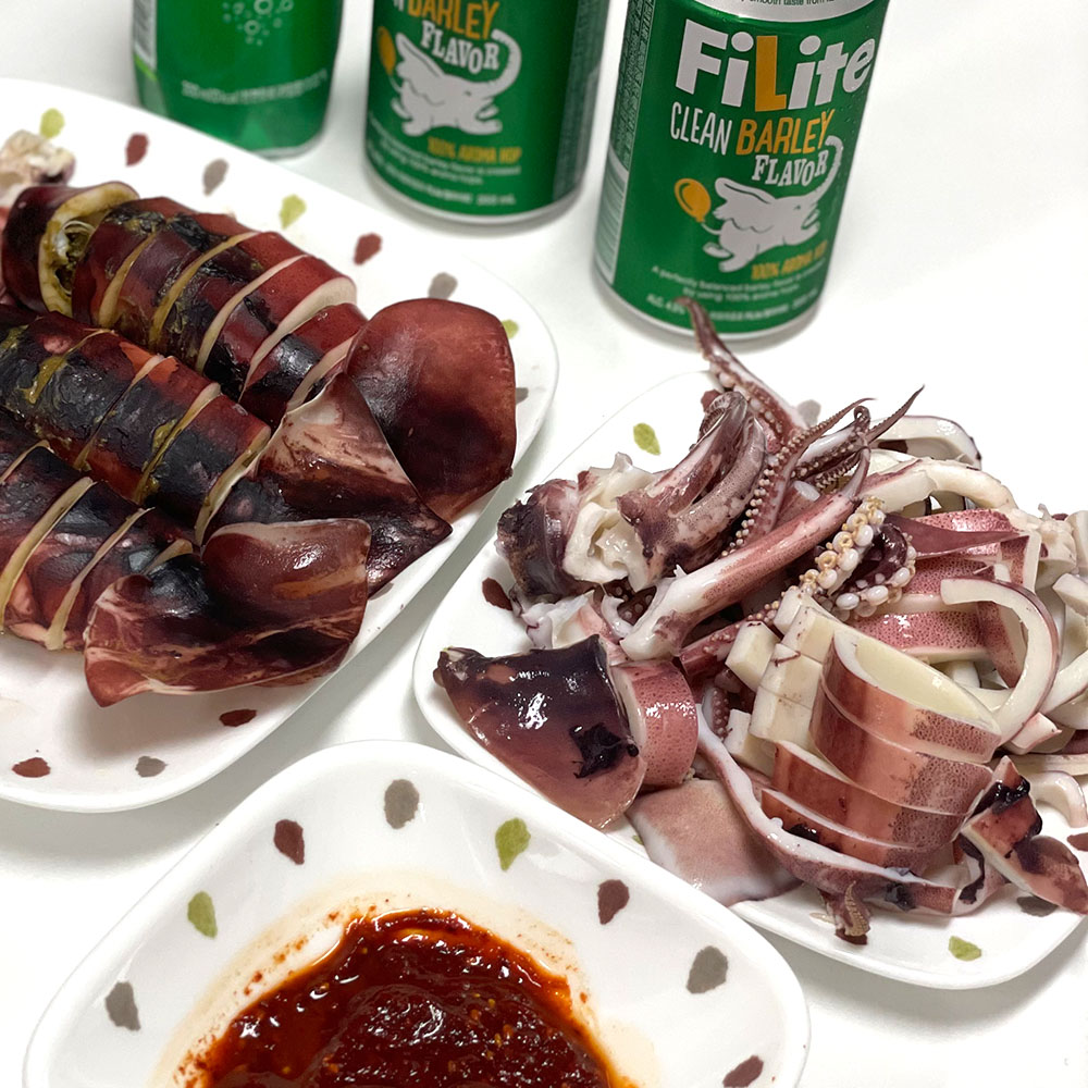 초코오징어 국내산 점보 큰 사이즈 중대 통오징어 5미 젓갈용 볶음요리 숙회 캠핑용 선동 - 상세 이미지 4