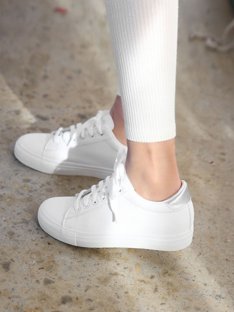 심플 배색 티안나는 키높이 여성 스니커즈 운동화 속굽포함 5cm