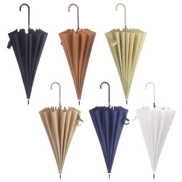 파스텔우산 독특한우산 접는 우산 회사 장대 대형 남성 여성 네이비 그린 브라운 카키 - 상품 이미지