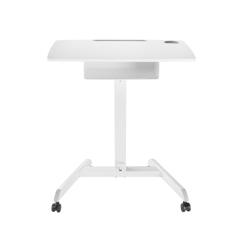 루나랩 사이드 테이블 001 기본형 화이트 노트북 이동식 입식 보조 책상 높이조절
