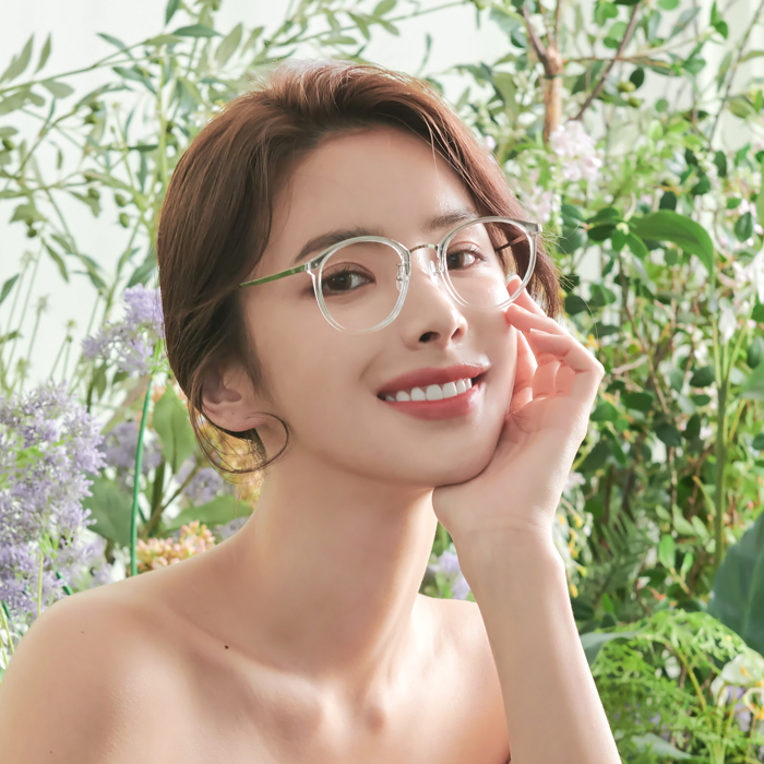 국산 남자 여자 라운드 메탈 포인트 뿔테 안경테 - 상세 이미지 2